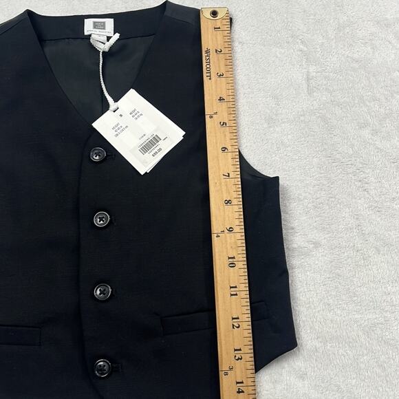 NWT Janie &‎ Jack Special Occasion 5T 100% Wool Black Vest - Picture 4 of 11